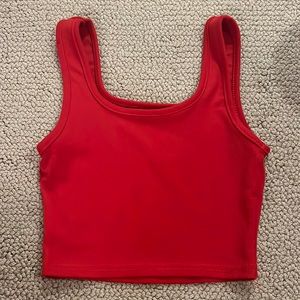 Red crop top